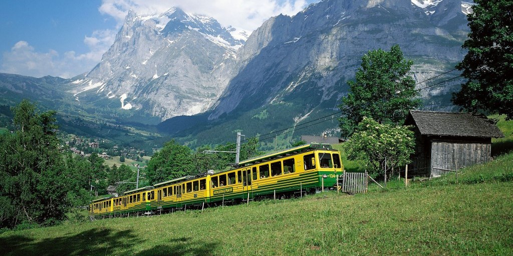 ユングフラウ地方の登山電車